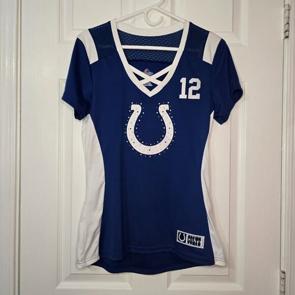 Majestic Indianapolis Colts Andrew Luck Ladies Cut Jersey Medium - Picture 4 of 4